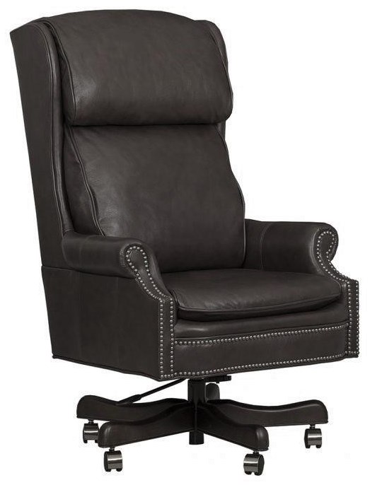 Fairfield leather sales office chair
